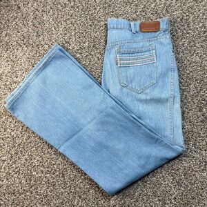 Vintage Levi's Movin' On Women's 33x30 USA Made Orange Tab Light Wash Straight